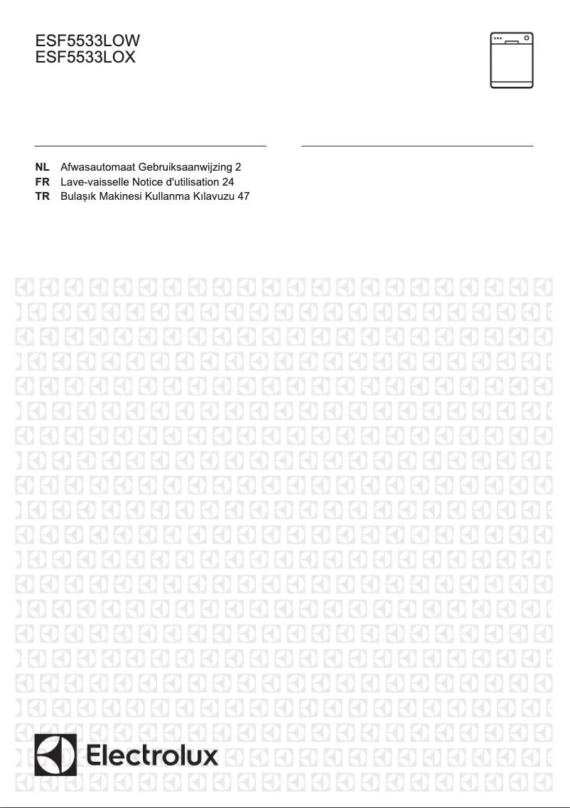 Page n°1 - Manuel utilisateur Electrolux ESF5533LOX