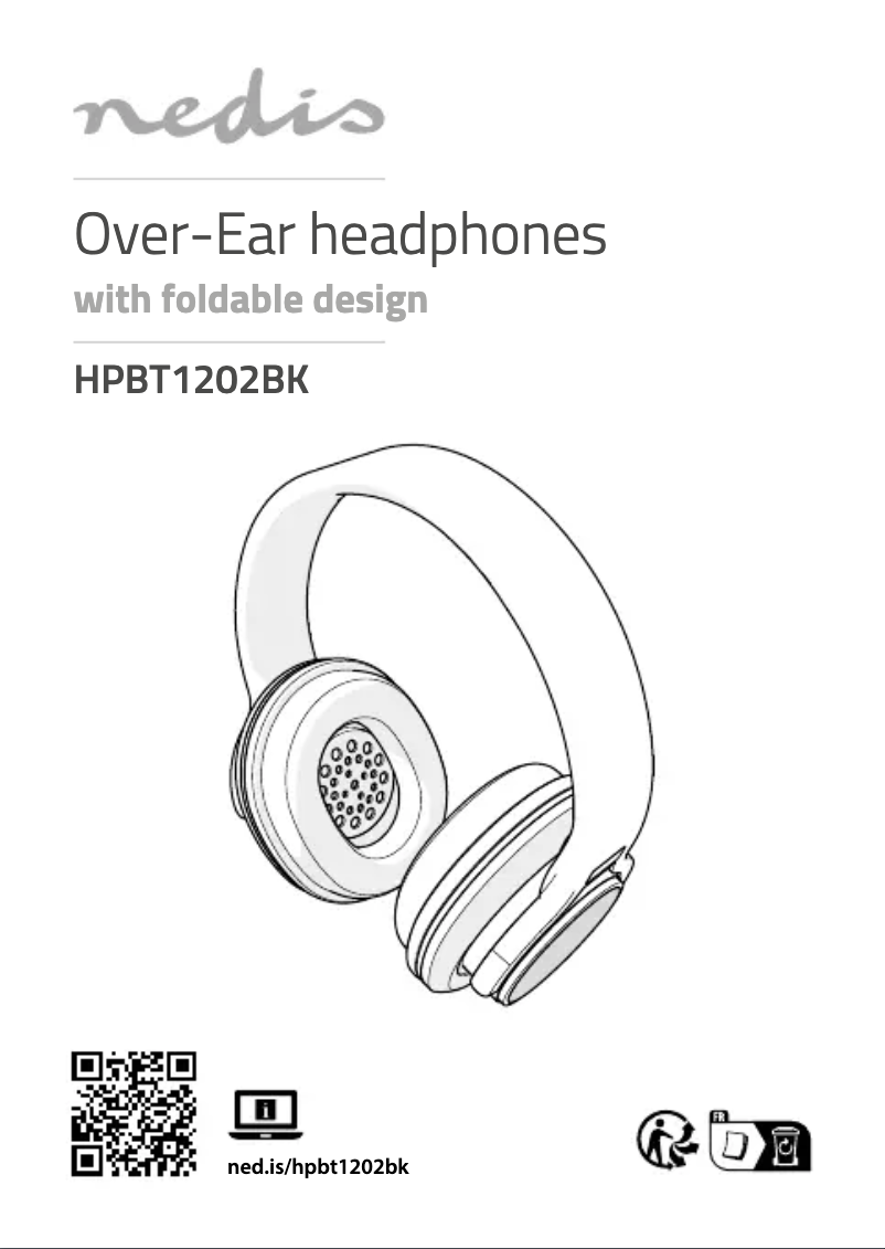Page n°1 - Manuel utilisateur Nedis HPBT1202BK