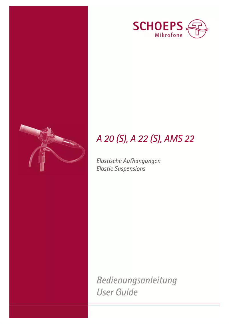 Page 1 de la notice Manuel utilisateur Schoeps AMS 22