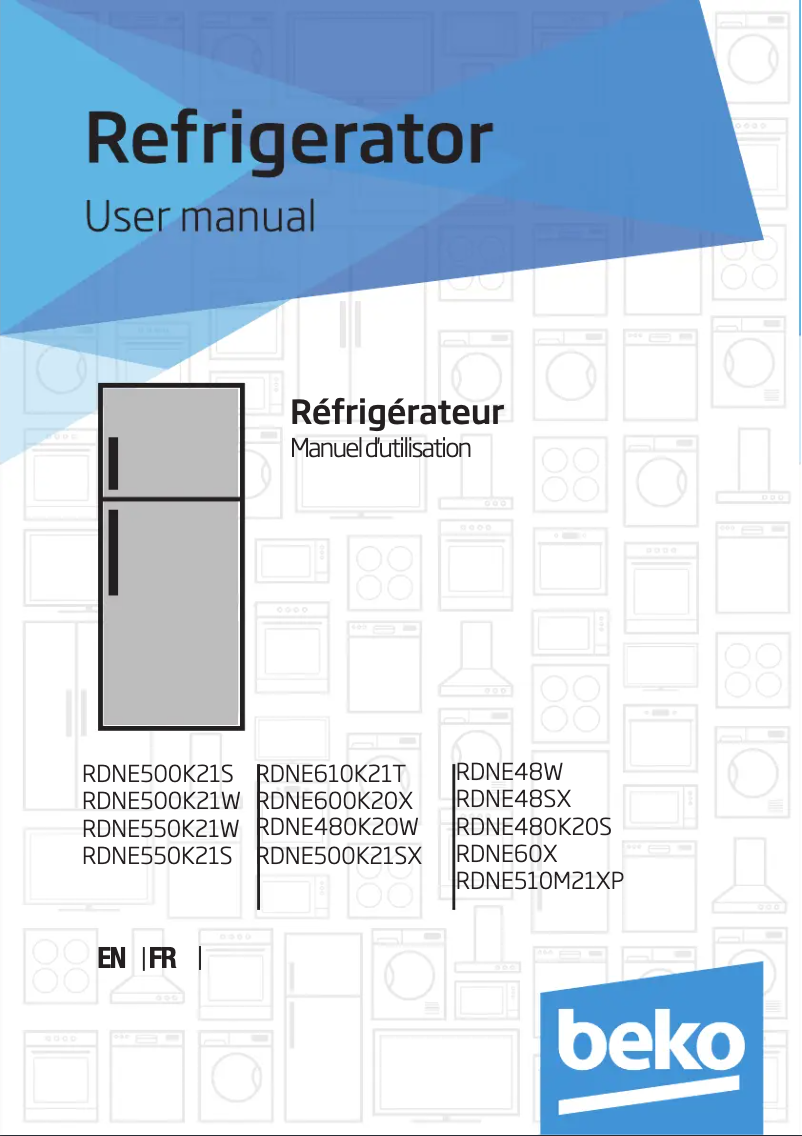 Page n°1 - Manuel utilisateur Beko RDNE510K21W