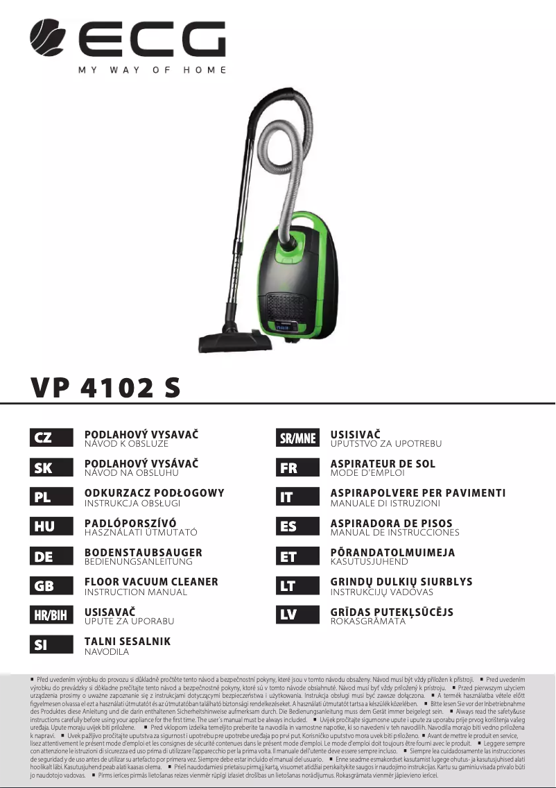 Page n°1 - Manuel utilisateur ECG VP 4102 S