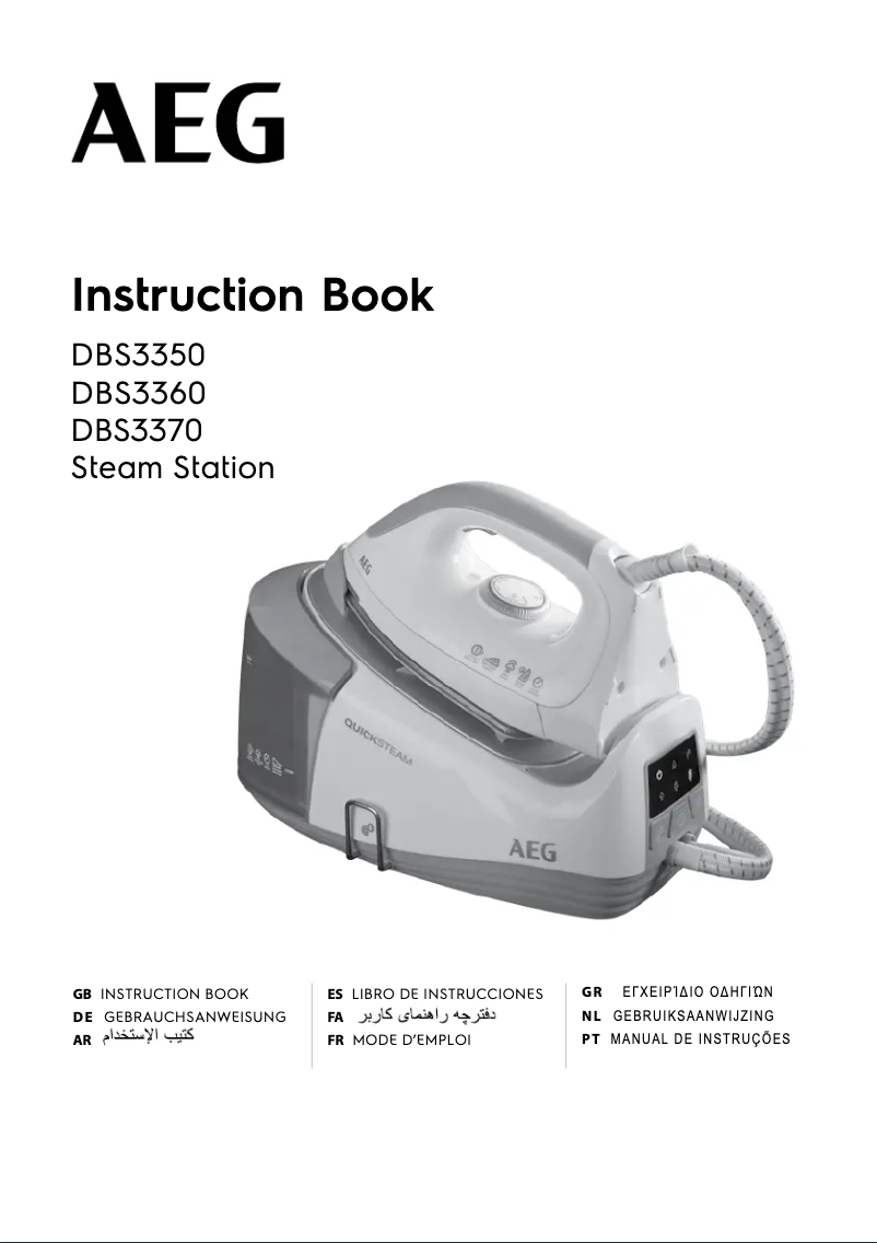 Page 1 de la notice Manuel utilisateur AEG DBS3340