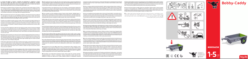 Page 1 de la notice Manuel utilisateur BIG Bobby-Caddy 800056258