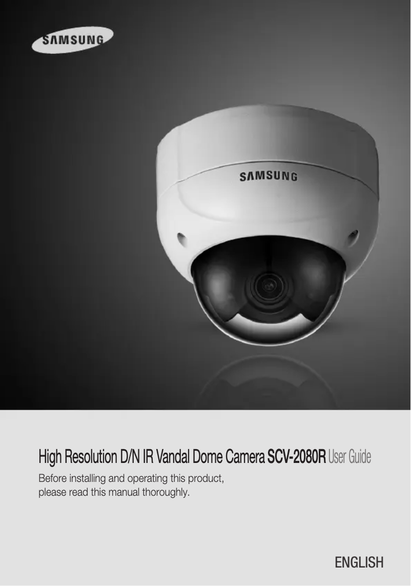 Image de la première page du manuel de l'appareil SCV-2080R