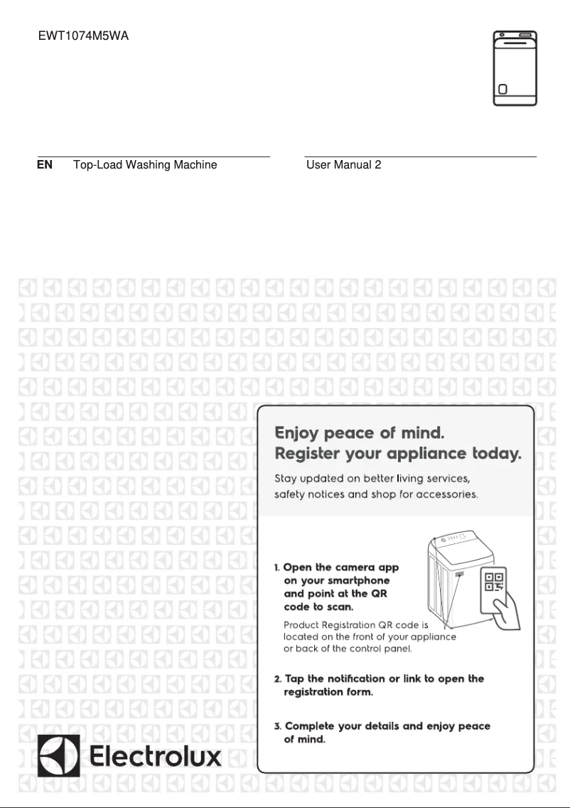 Page 1 de la notice Manuel utilisateur Electrolux EWT1074M5WA