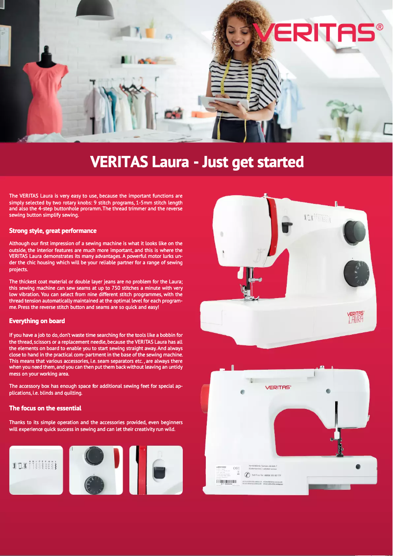 Image de la première page du manuel de l'appareil Laura