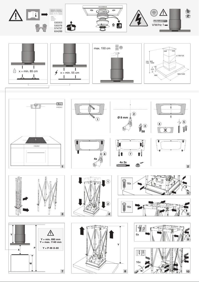 Page 1 de la notice Guide d'installation Atag ES9011EVM