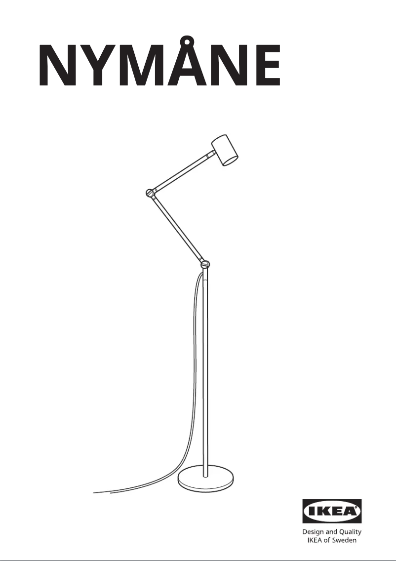 Page 1 de la notice Manuel utilisateur Ikea NYMÅNE 304.337.33
