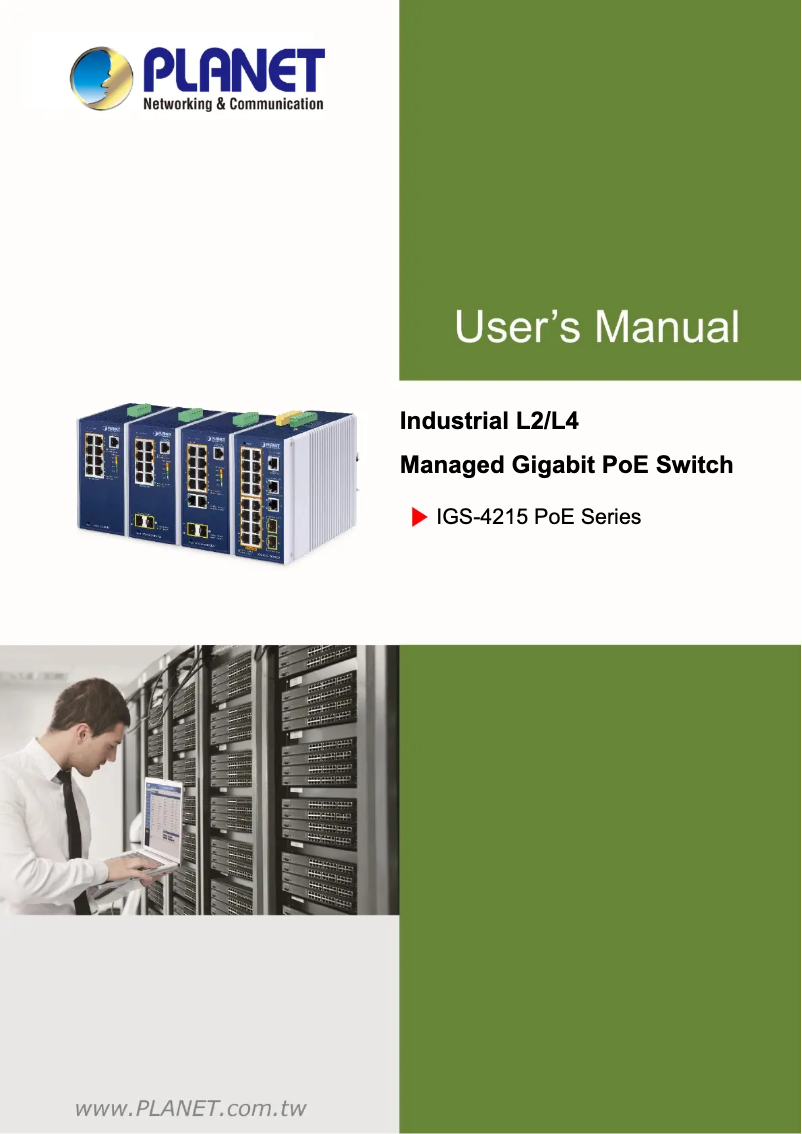 Image de la première page du manuel de l'appareil IGS-4215-4P4T2S