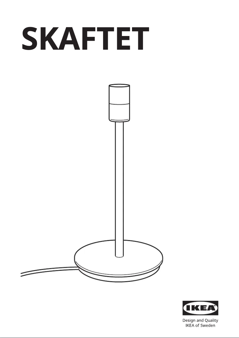 Image de la première page du manuel de l'appareil SKAFTET 604.059.55