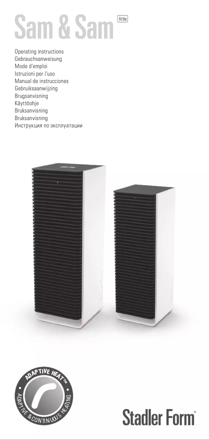 Page 1 de la notice Manuel utilisateur Stadler Form Sam