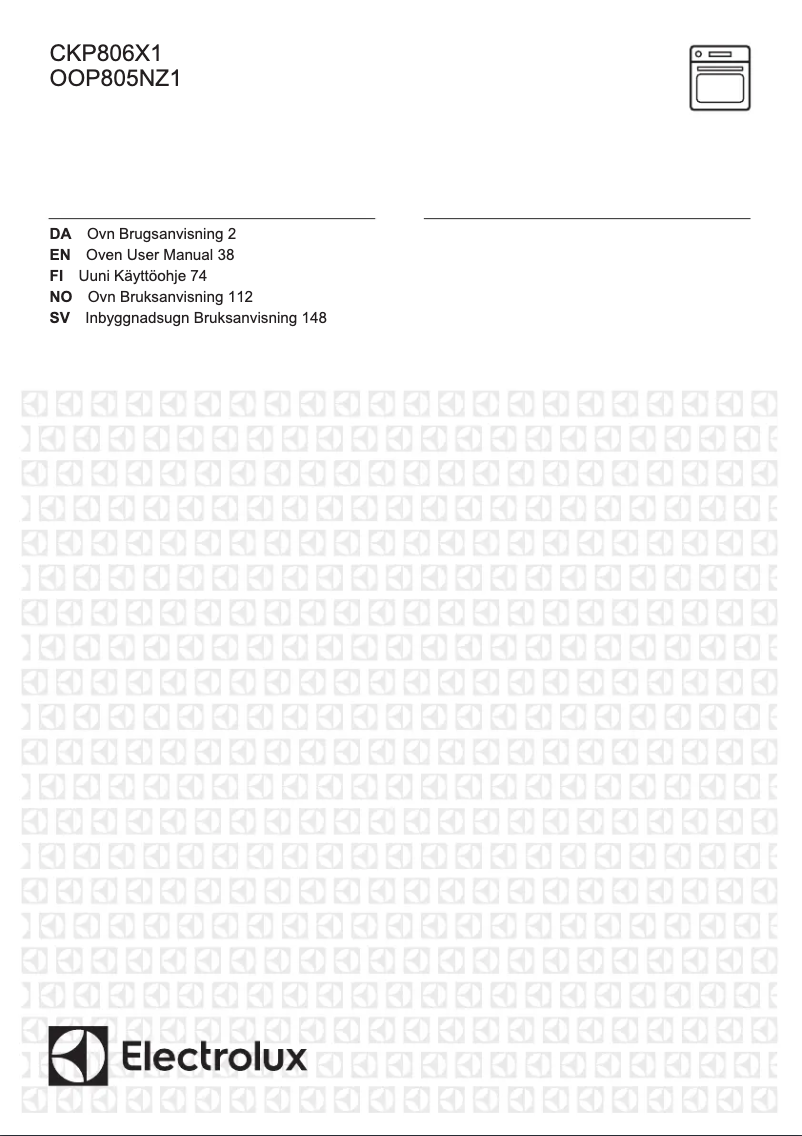 Page 1 de la notice Manuel utilisateur Electrolux CKP806X1