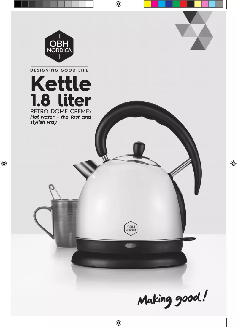 Page 1 de la notice Manuel utilisateur OBH Nordica Dome Retro