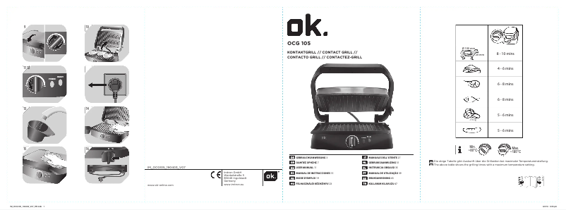 Page n°1 - Manuel utilisateur OK OCG 105