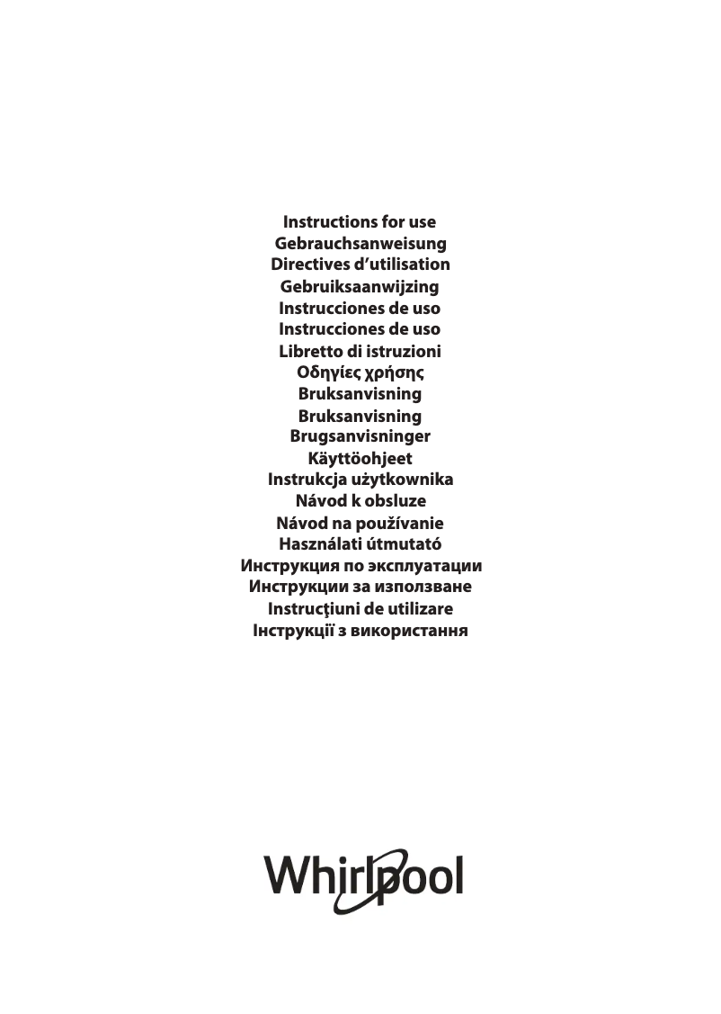 Page 1 de la notice Manuel utilisateur Whirlpool SPIW312A3WF.1