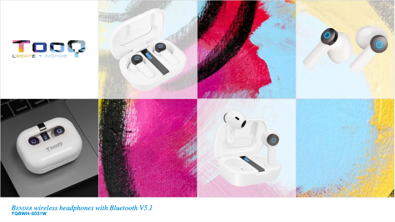 Page 1 de la notice Manuel utilisateur TooQ Bender TQBWH-0031W