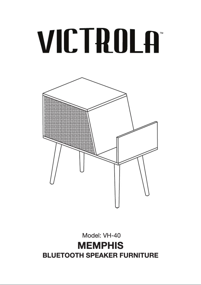 Page 1 de la notice Manuel utilisateur Victrola Memphis VH-40