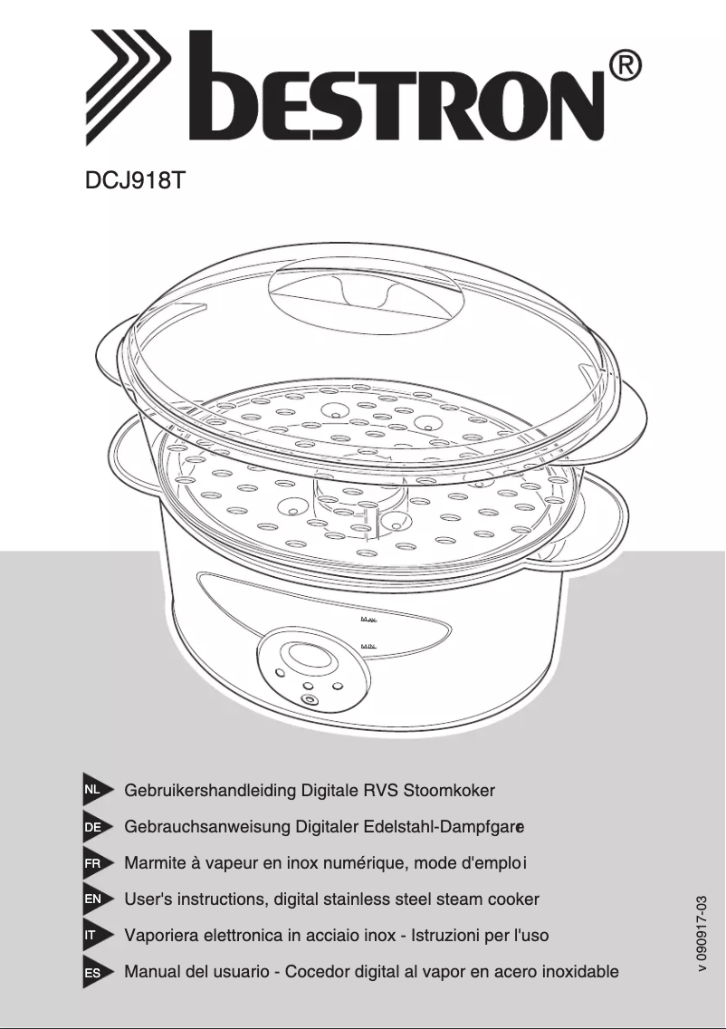 Image de la première page du manuel de l'appareil DCJ918T