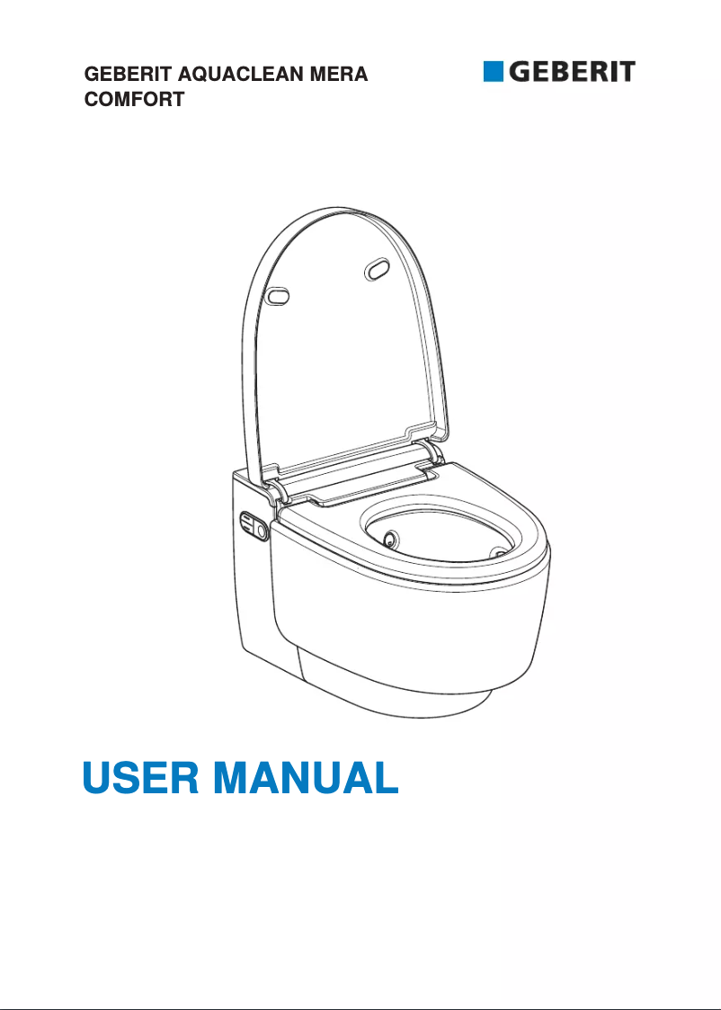 Page 1 de la notice Manuel utilisateur Geberit AquaClean Mera