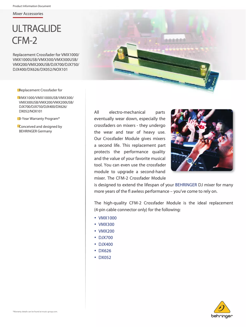 Image de la première page du manuel de l'appareil CFM-2