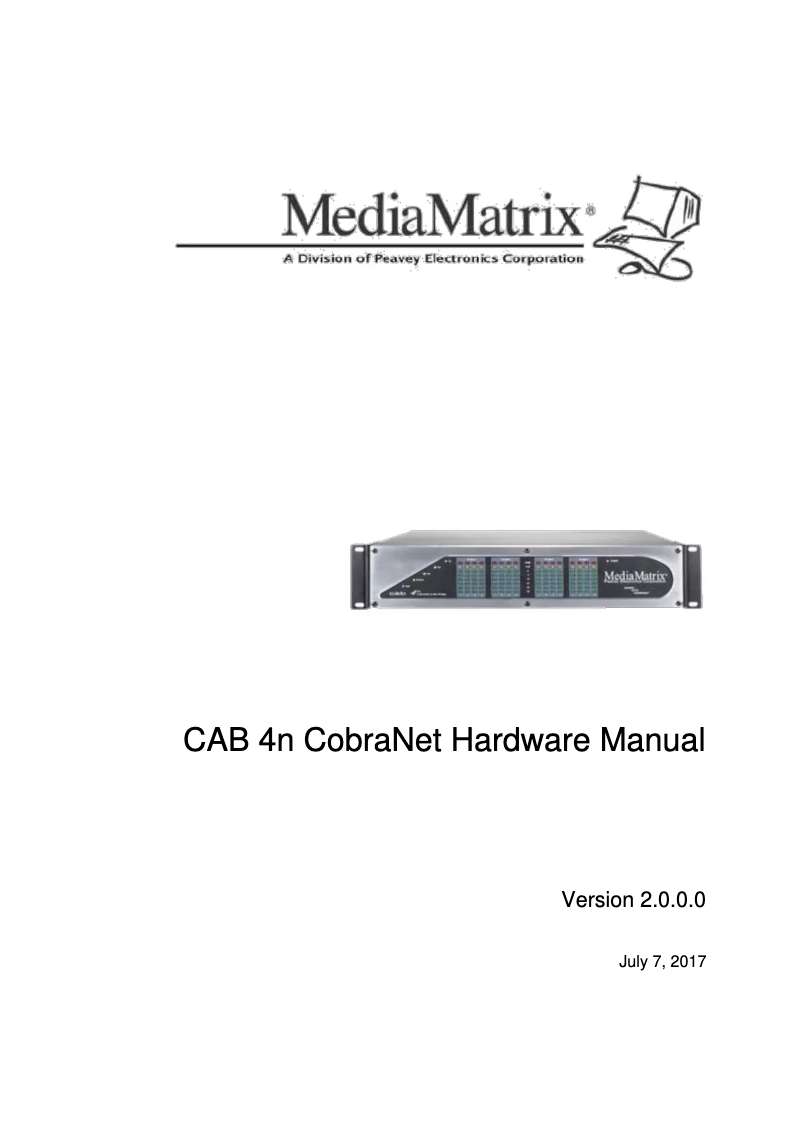 Image de la première page du manuel de l'appareil CAB 4n