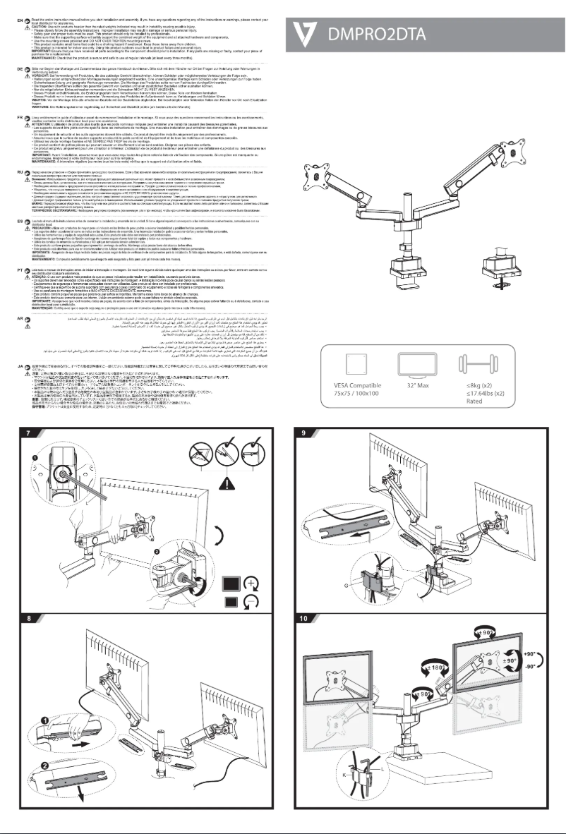 Page 1 de la notice Manuel utilisateur V7 DMPRO2DTA