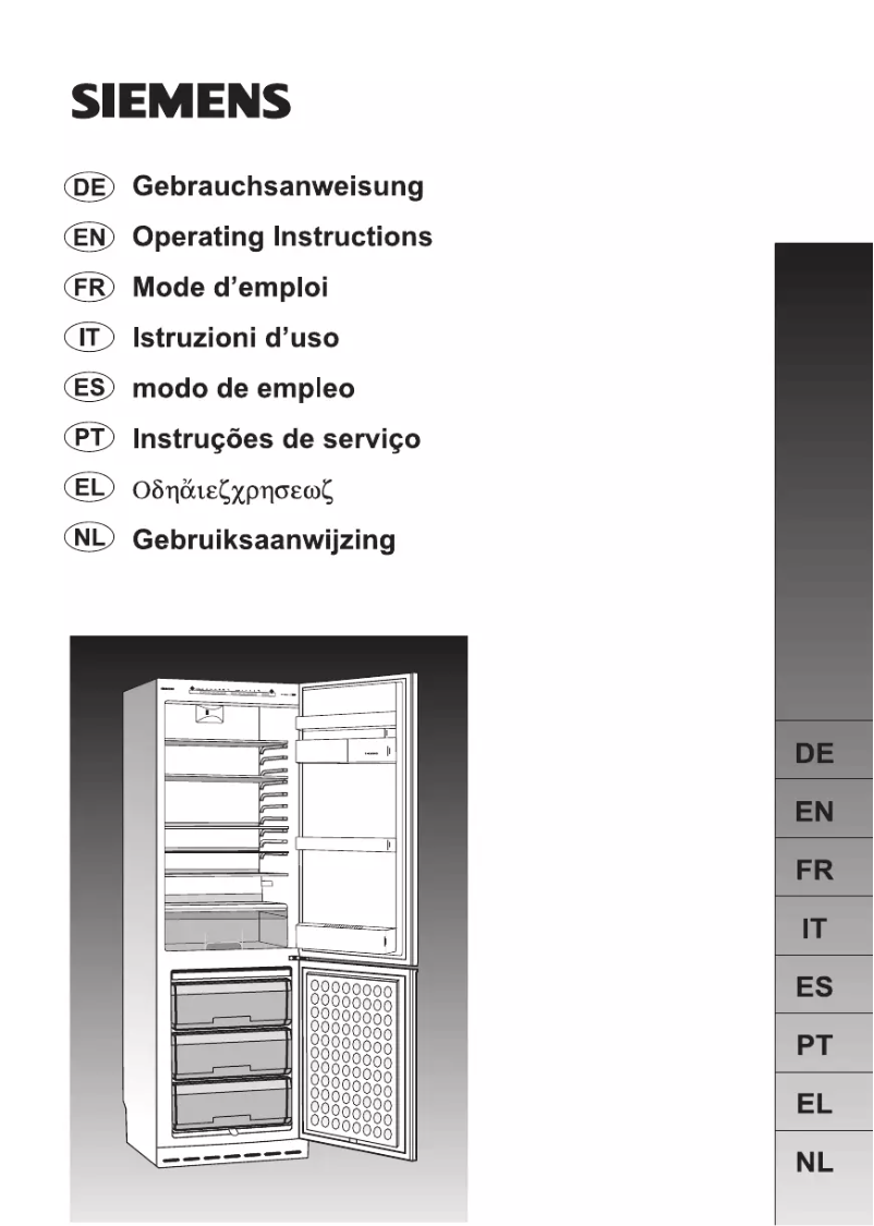 Image de la première page du manuel de l'appareil KG39SV00