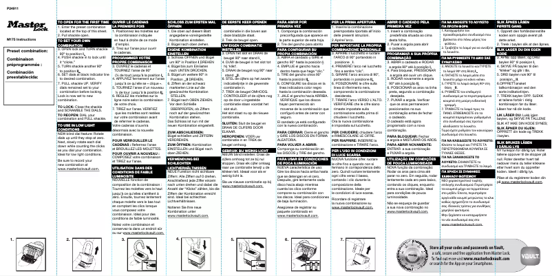 Image de la première page du manuel de l'appareil M175EURDLH