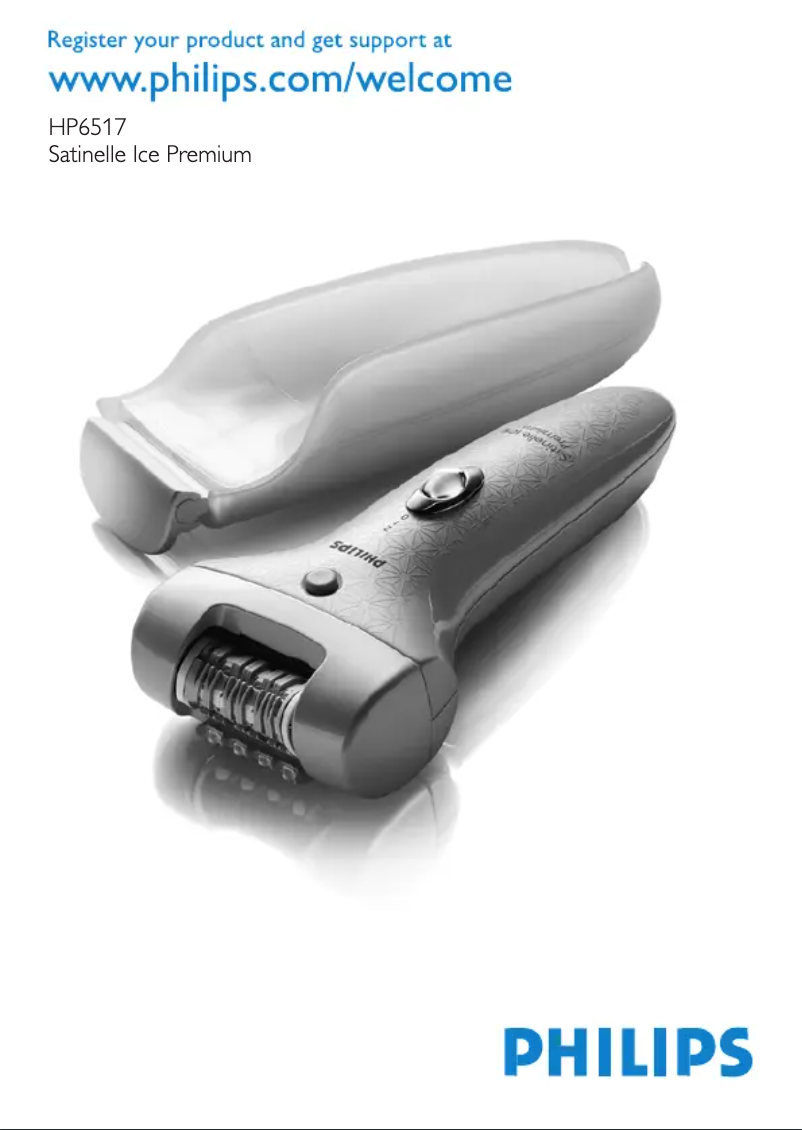 Page n°1 - Manuel utilisateur Philips Satinelle Ice Premium HP6517