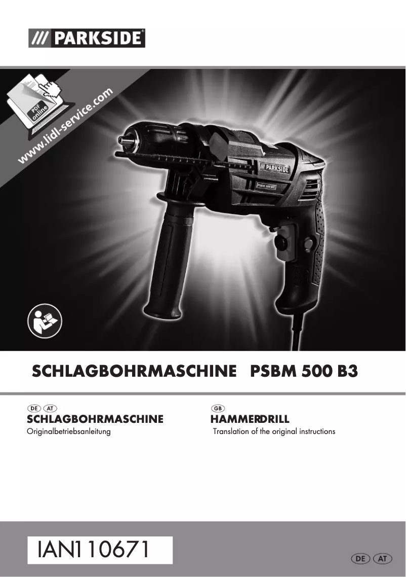 Image de la première page du manuel de l'appareil PSBM 500 B3