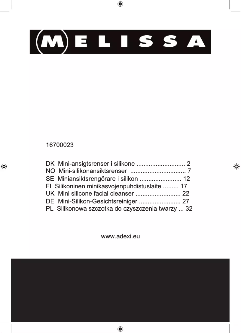 Página 1 del manual Manual de usuario Melissa 16700023