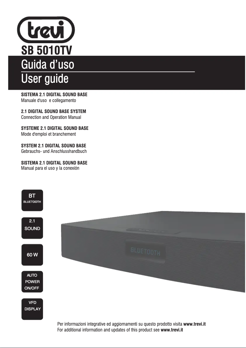 Image de la première page du manuel de l'appareil SB 5010 TV