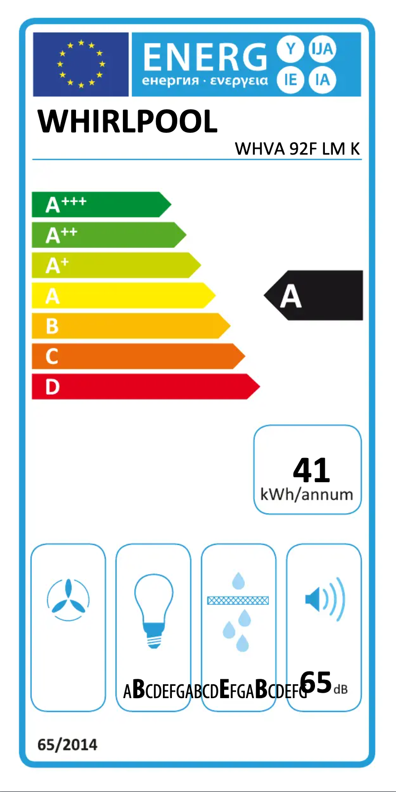 Image de la première page du manuel de l'appareil WHVA 92F LM K