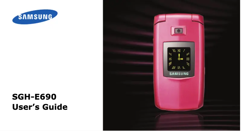 Image de la première page du manuel de l'appareil SGH-E690