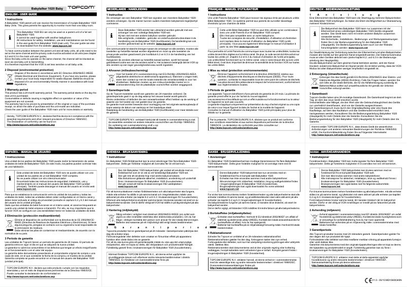 Page 1 de la notice Manuel utilisateur Topcom KS-4213