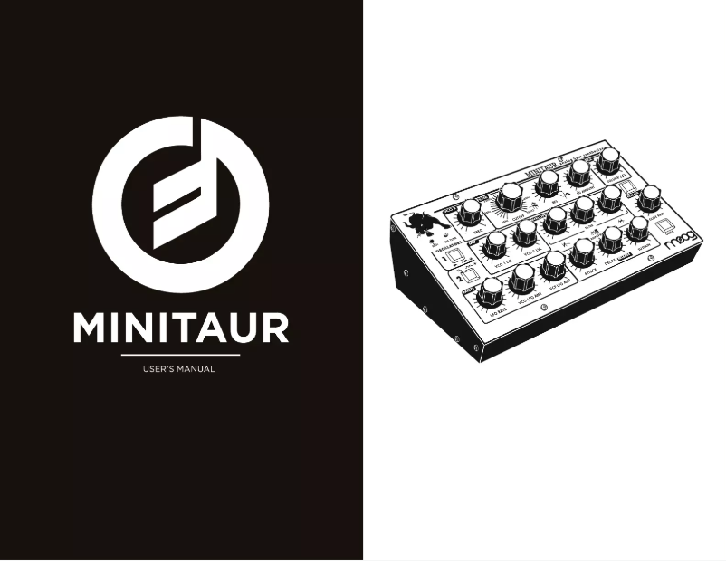 Page n°1 - Manuel utilisateur Moog Minitaur
