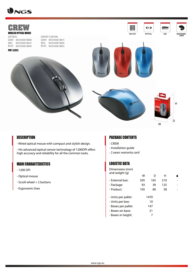 First page image of the manual for Crew