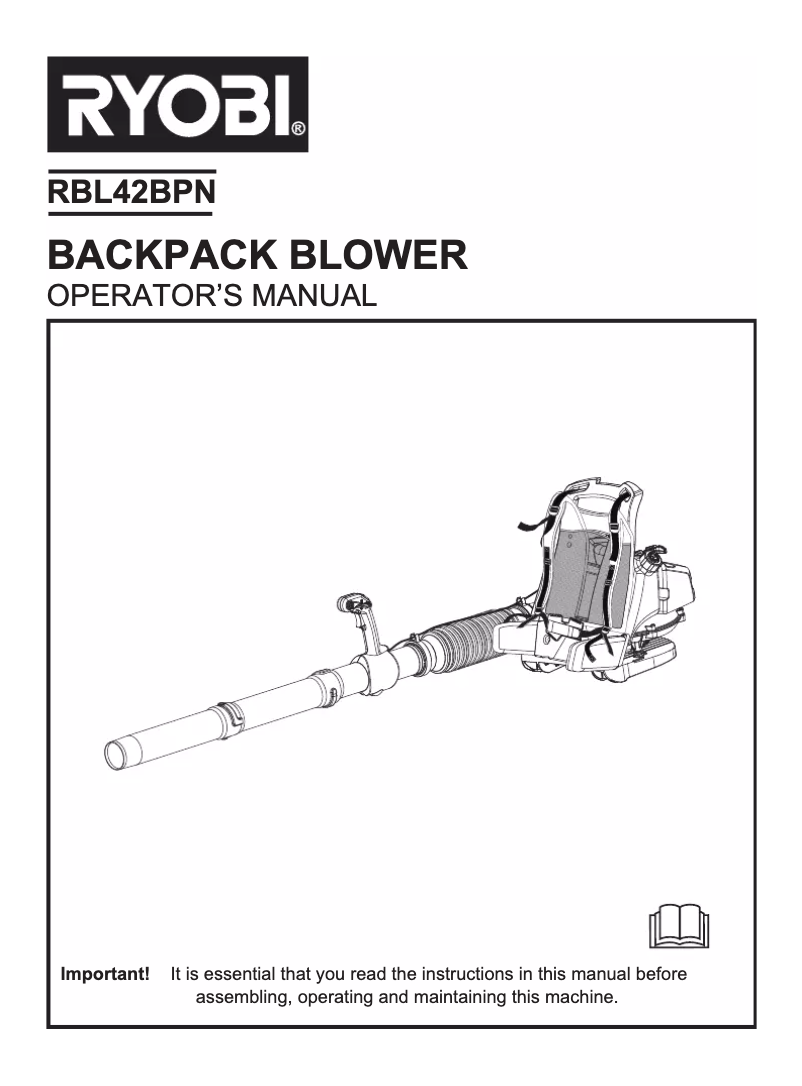 Página 1 del manual Manual de usuario RYOBI RBL42BPN