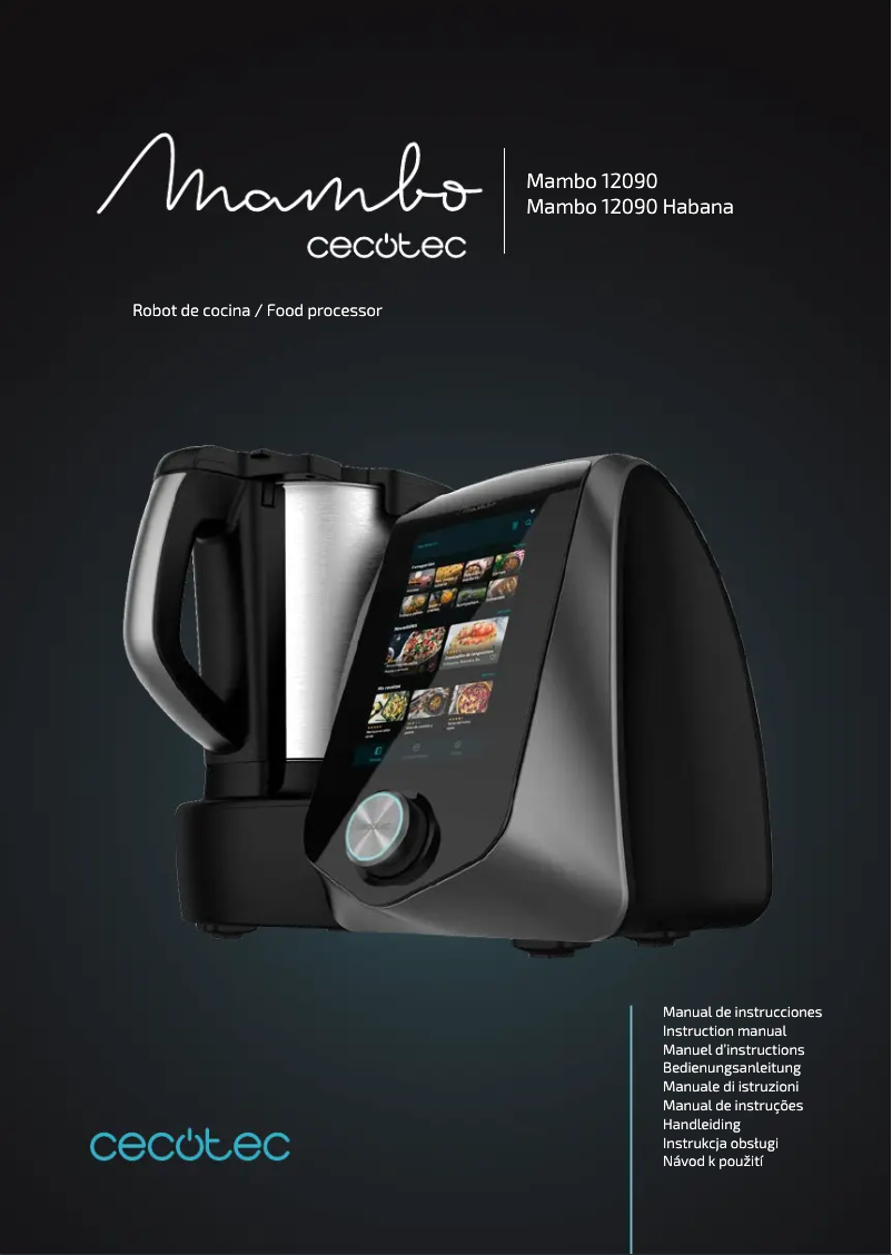 Page 1 de la notice Manuel utilisateur Cecotec Mambo 12090
