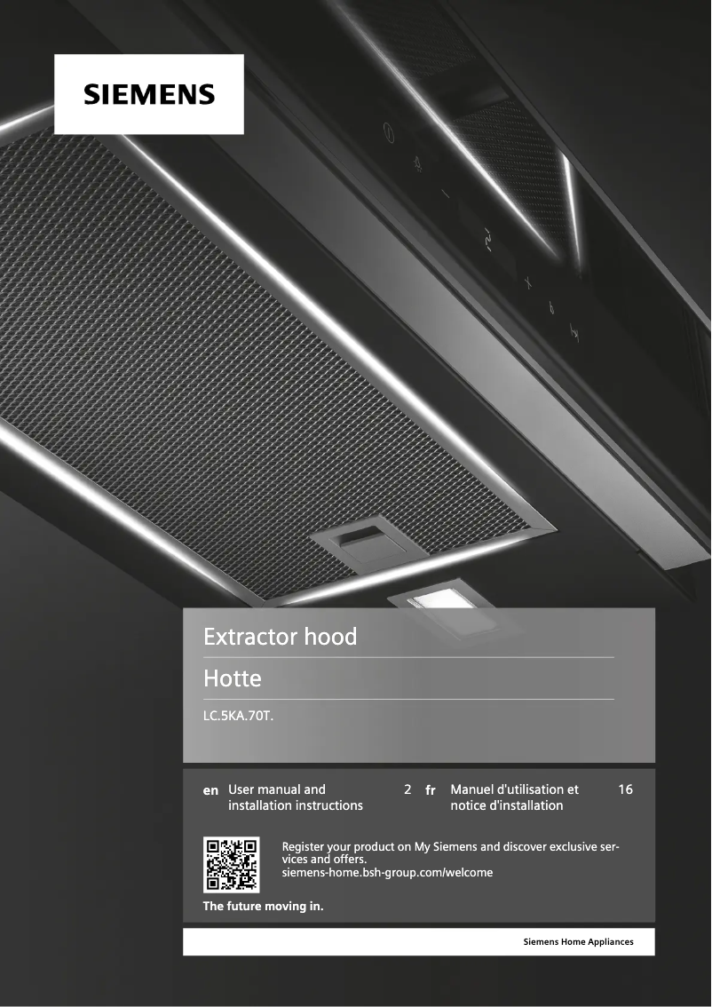 Page 1 de la notice Guide d'installation Siemens LC95KA670