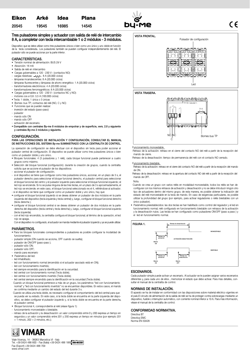 Page n°1 - Manuel utilisateur Vimar R19545