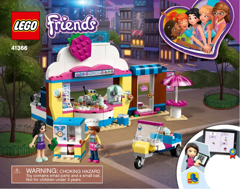 Page 1 de la notice Consignes visuelles Lego Friends 41366