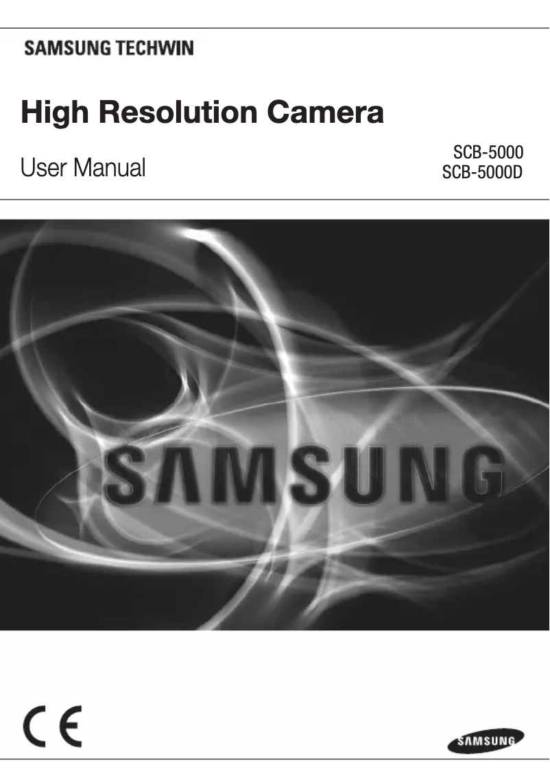 Image de la première page du manuel de l'appareil SCB-5000