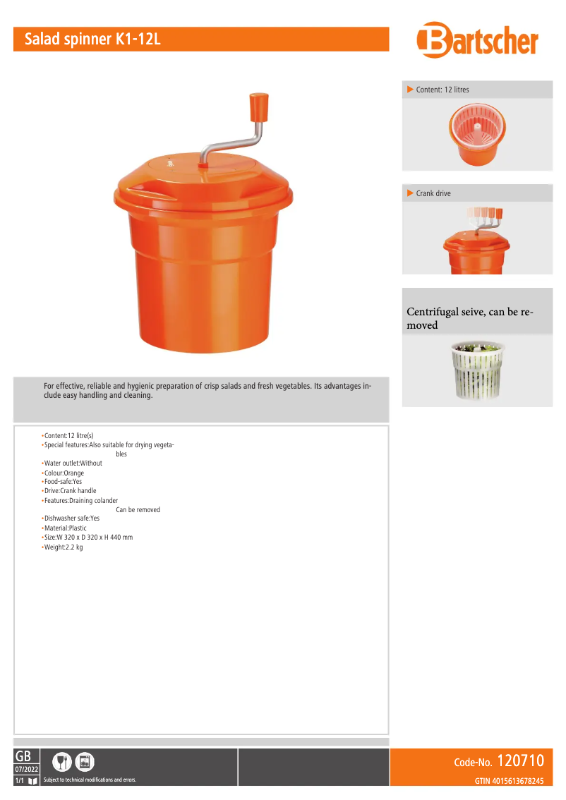 Image de la première page du manuel de l'appareil K1-12L