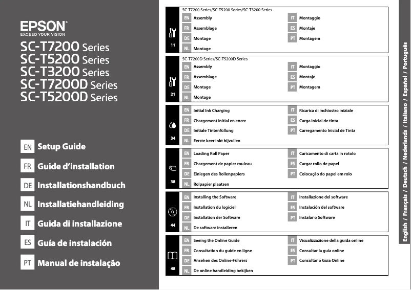 Page 1 de la notice Manuel utilisateur Epson SureColor SC-T3200