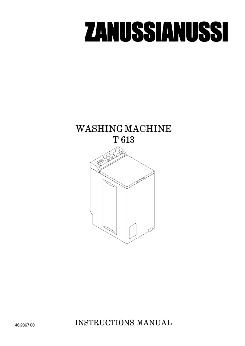 Page n°1 - Manuel utilisateur Zanussi WJ1318V