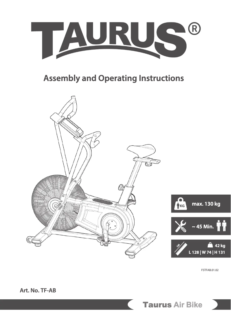 Image de la première page du manuel de l'appareil Air Bke