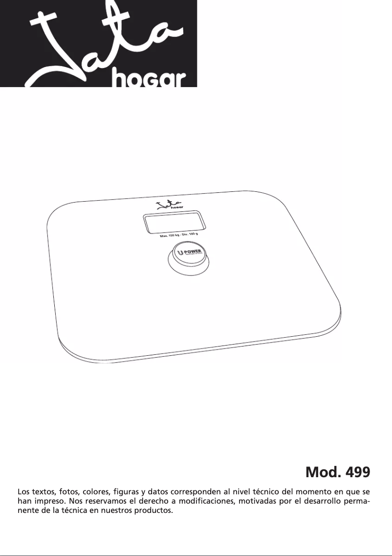 Página 1 del manual Manual de usuario Jata 499