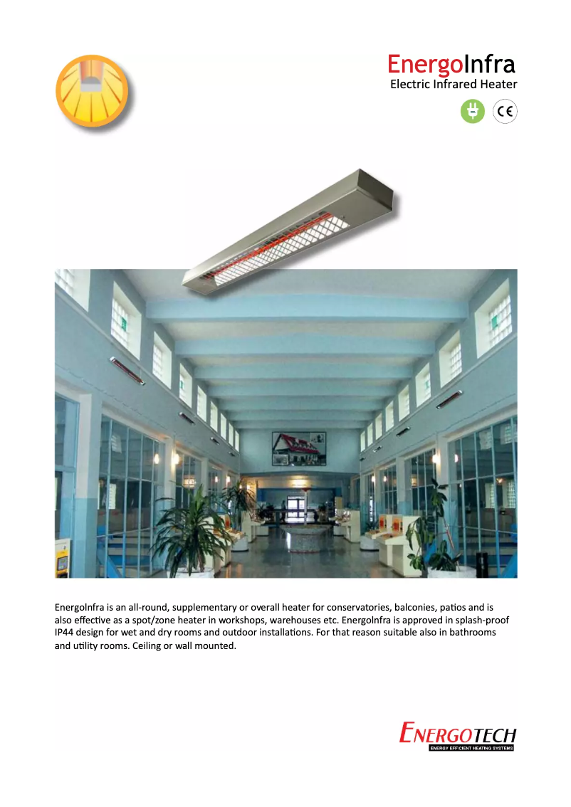 Page 1 de la notice Manuel utilisateur Energotech EnergoInfra