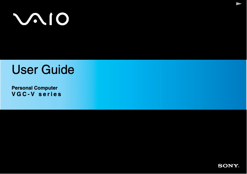 Página 1 del manual Manual de usuario Sony Vaio VGC-V620G